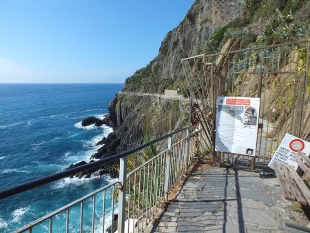 Cinque Terre, Riomaggiore Via Dell‘ Amore gesperrt Cinque Terre, Riomaggiore Via Dell‘ Amore gesperrt