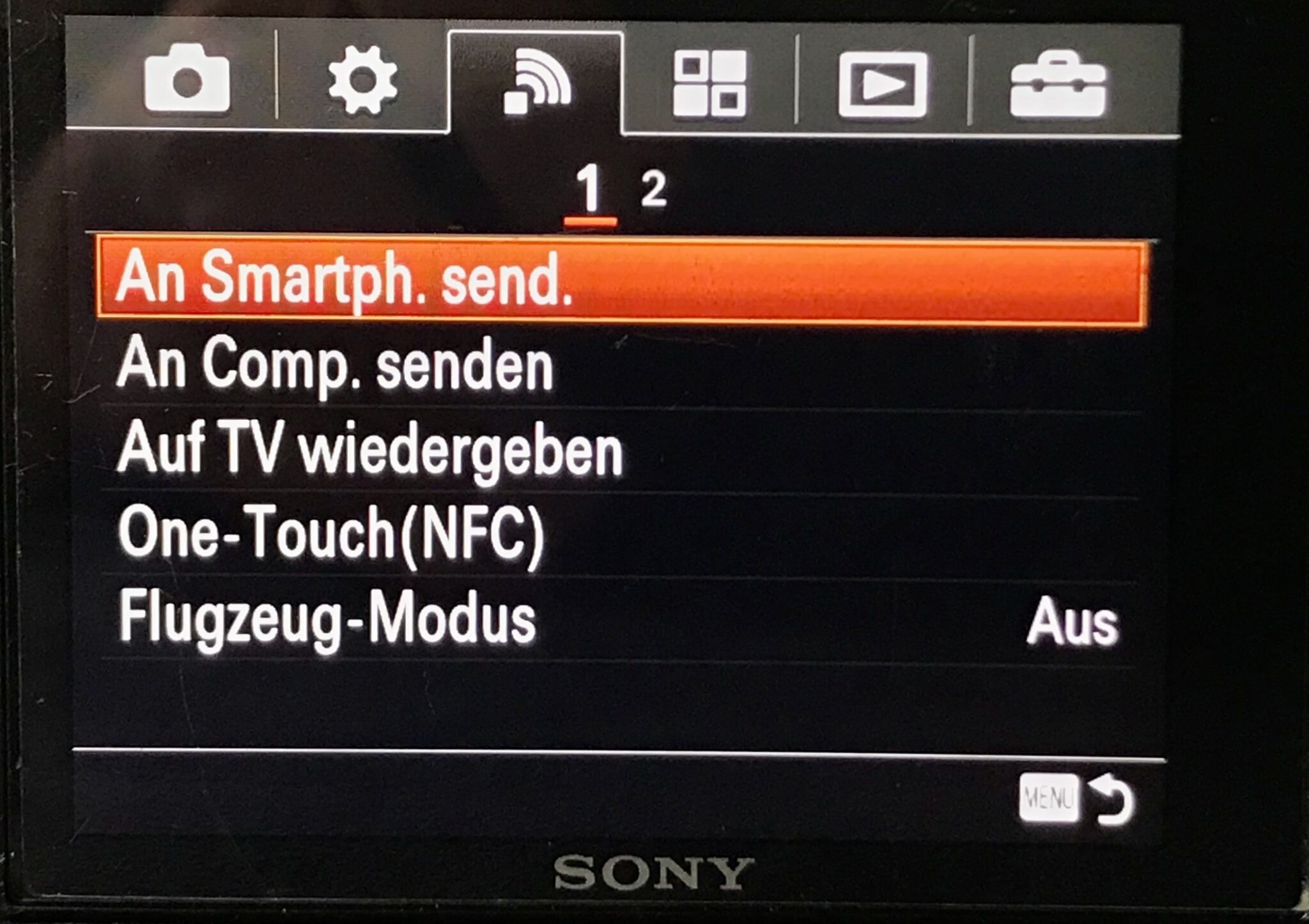 Bilder und Videos von SonyKamera auf Smartphone übertragen