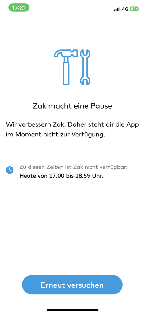 zak wartung