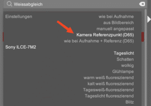 Einstieg in Darktable 23 Weissabgleich