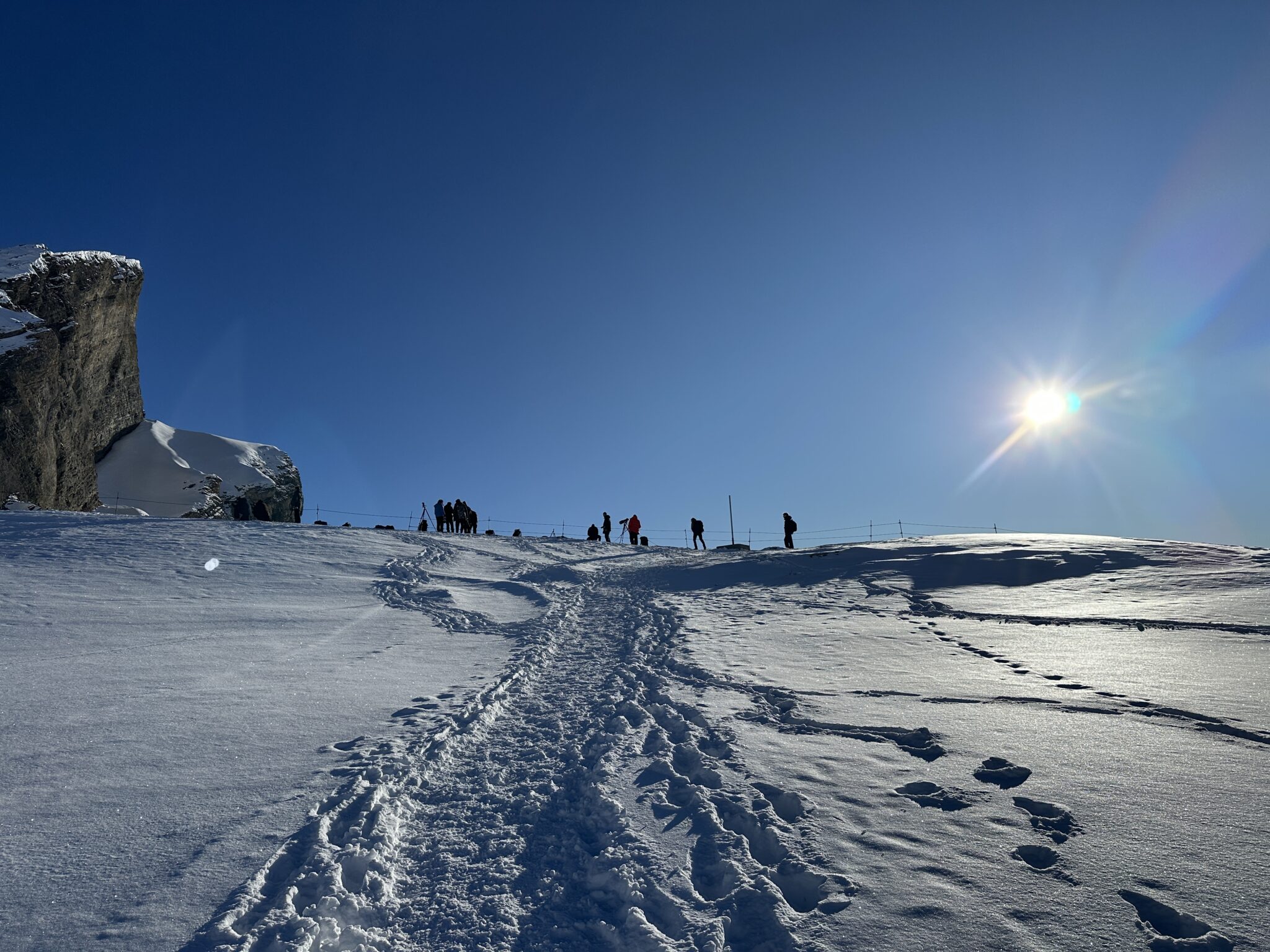 Fotografen auf dem Gemmipass